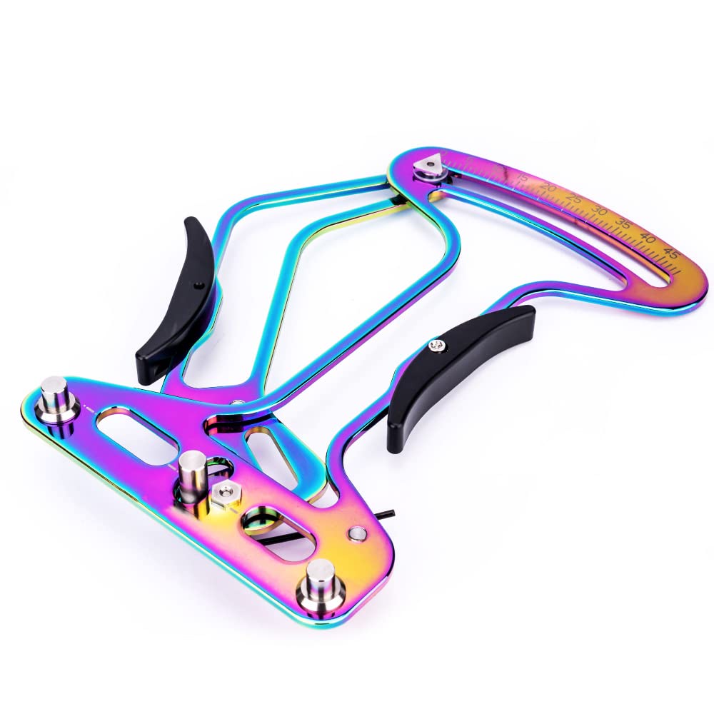 Jauge de Tension de vélo en Alliage d'aluminium, jauge de vérification de Rayons de Jante de Roue Jauge de Tension de Rayon de vélo Portable pour Rayons Ronds et Rayons Plats-coloré