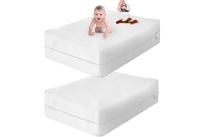 Zippered Crib Mattress Protector - Waterproof Toddler Bed Cover