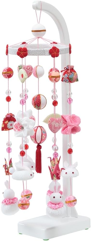 東京久月 雛人形親王五人飾りガラスケース入 間口約56×奥行 東京久月