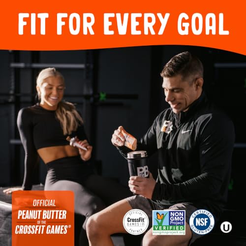 Image of PBfit Classic Peanut Butter Powder Packets, Powdered Peanut Spread From Real Roasted Pressed Peanuts, 8g of protein 8% DV per packet, 0.56 oz (Pack of 30)