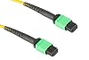 CablesAndKits MPO Cable, 12-Strand, OS2, LSZH, Type B, Female Key Up to Female Key Up, 7 Meters, 9 Micron, Singlemode, Yellow, UPC Polish, MTPMPO Fiber Cable
