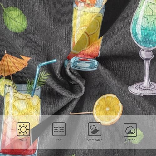 Colorful Cocktails Drinks Black Toddler Underwear Floral 2t Cotton Panties for Girl Print Kids Briefs Undies3