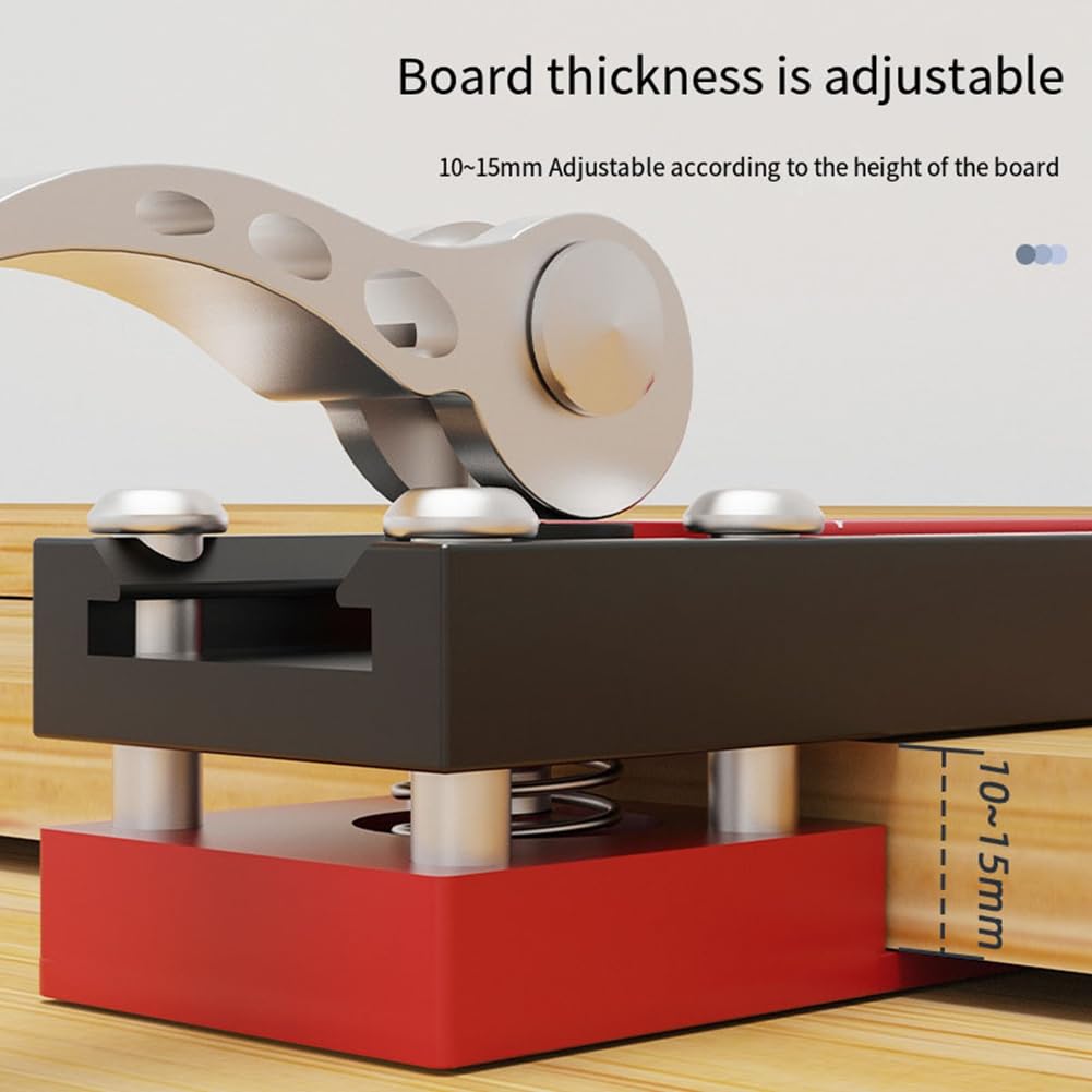 Barfeery 2pc Wall Panel Install Tool Aluminum Adjustable Stepped Board Install Jig,Metric Inch Double Scale - Image 3