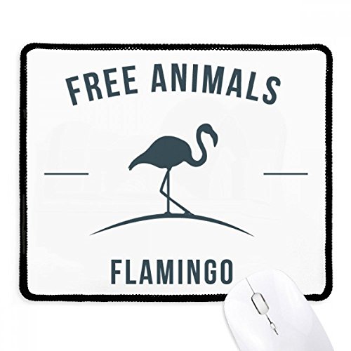 Mousepad de flamingo animado con bordes cosidos, el regalo ideal de oficina
