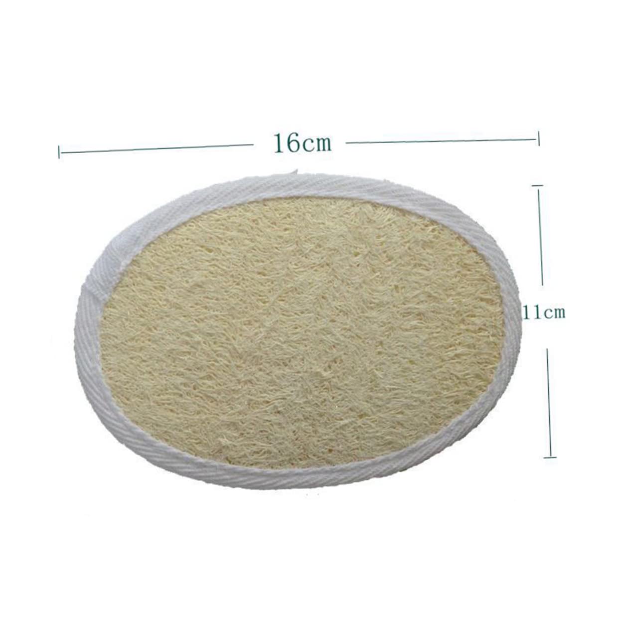 WOFASHPURET 4Pcs Natural Loofah Sponge Exfoliators Bath Towels for Body Scrubbing Chemical Exfoliating Loofah Pads Durable Shower Accessories for Smooth Skin