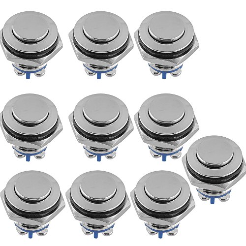 Mintice 10 Pezzi Auto 16mm Momentaneo Interruttore...