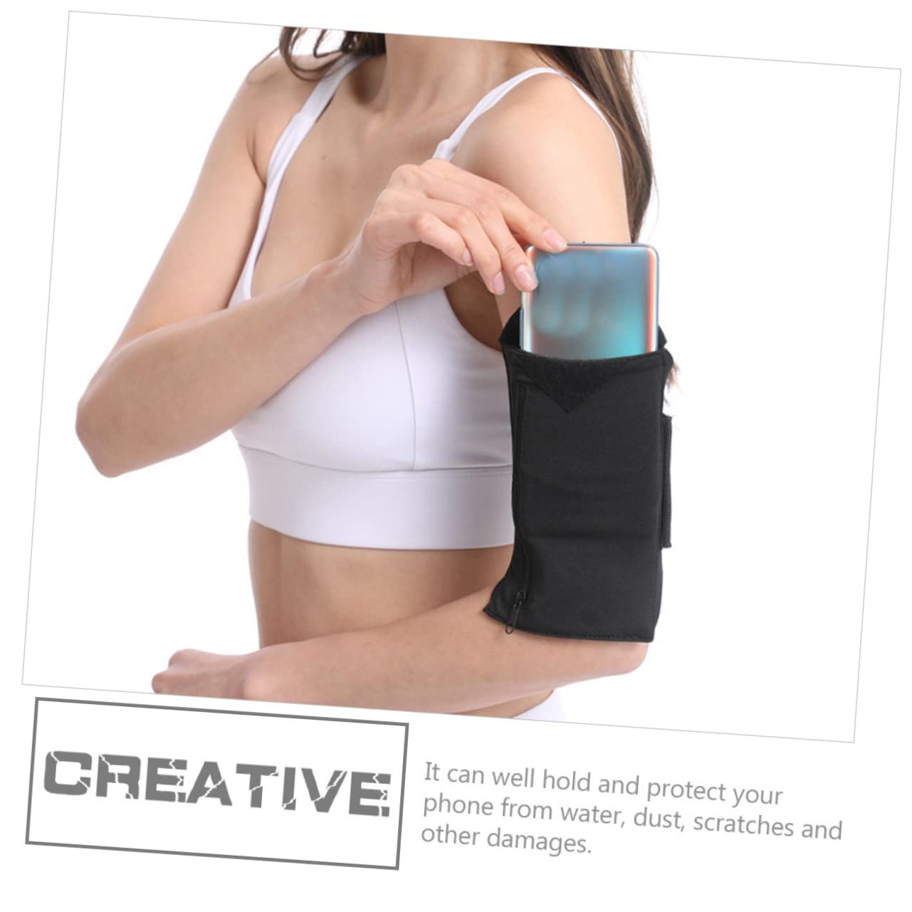 SHINEOFI 4 Pezzi Braccio Multifunzionale per Smartphone Leggera e Resistente Adatta per Fitness Materiale Neoprene Traspirante e per Allenamento