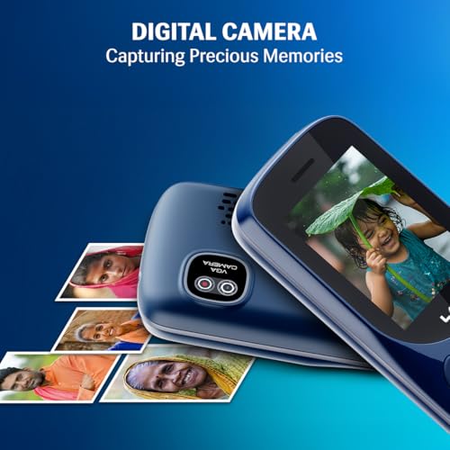 Image of Lava A1 Tejas Dual SIM Keypad Phone with 2'' Big Display | Long-Lasting AI Battery | Type C USB Port | Vibration Alert | FM Radio & MP3 Player | Military-Grade Durability - Blue