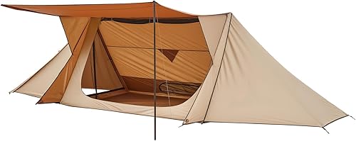 Miniatura 9 de VEVOR Tienda de campaña caliente Tipi con gato de estufa, tiendas de campaña portátiles de invierno con falda de nieve, fácil instalación, tiendas