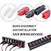 Glarks 20 Pair 30AMP Quick Disconnect Power Terminals Connectors, Red Black Quick Connect Battery Connector Modular Power Connectors Set