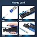 Knoweasy Coax Compression Tool - Coax Crimper and RG6 Coaxial Crimper for RG6, RG59, and RG11 Cable F-Connectors
