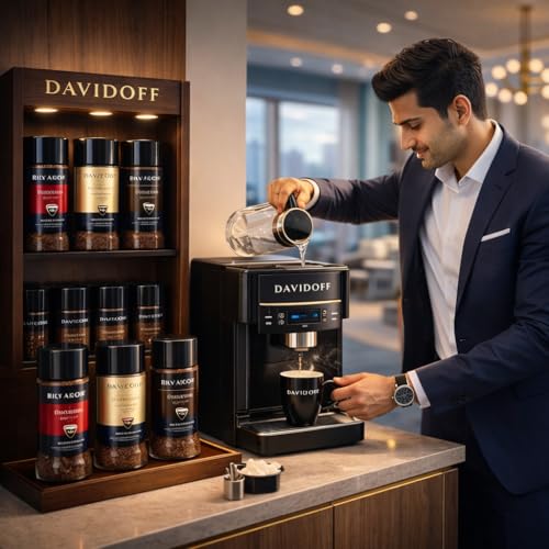 Image of Davidoff Espresso 57 Instant Coffee Combo Pack | 2 Jars x 100g Each By Cougar | Dark & Chocolaty Taste | Premium 100% Arabica Instant Coffee | Strong Intensity, Rich Aroma & Energy Boost for Long Active Days - (Imported)