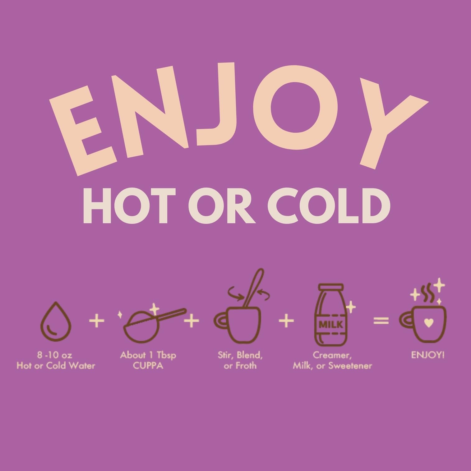 Cuppa Salted Caramel Mushroom Coffee with Adaptogens Superfoods - Lions Mane Ashwagandha Cordyceps Adaptogens MCT to support natural — view 4