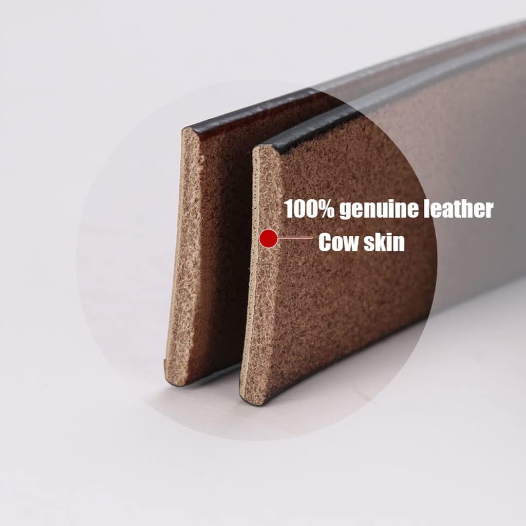 Gürtel für Herren, 100% Echtleder, mit Dornschließe, wendbar, klassischer Jeansgürtel, 28 mm Breite, Freizeitgürtel für die Arbeit