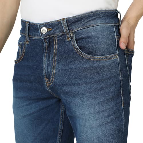 Image of Spykar Men's Slim Fit Low Rise Casual Jeans