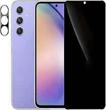 1 Pack Privacy Screen Protector for Galaxy A54 5G[6.4 inch] +1 Pack Camera Lens Protector,9H Hardness, HD Anti-Spy Anti-Scratch Case Friendly
