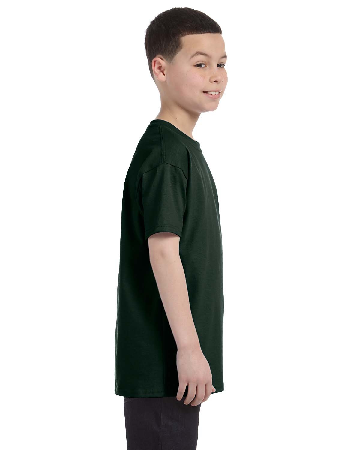 T-Shirt in Cotone Tagless da Bambino autentica_Deep Forest_M