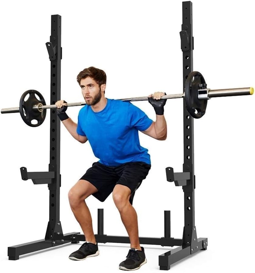 Weightlifting Commercial Bench Press Dip Stands Horizontal Bar Pull-ups Professional Squat Rack Bench Press Barbell Rack Weight Training Rack Gantry Fitness Equipment