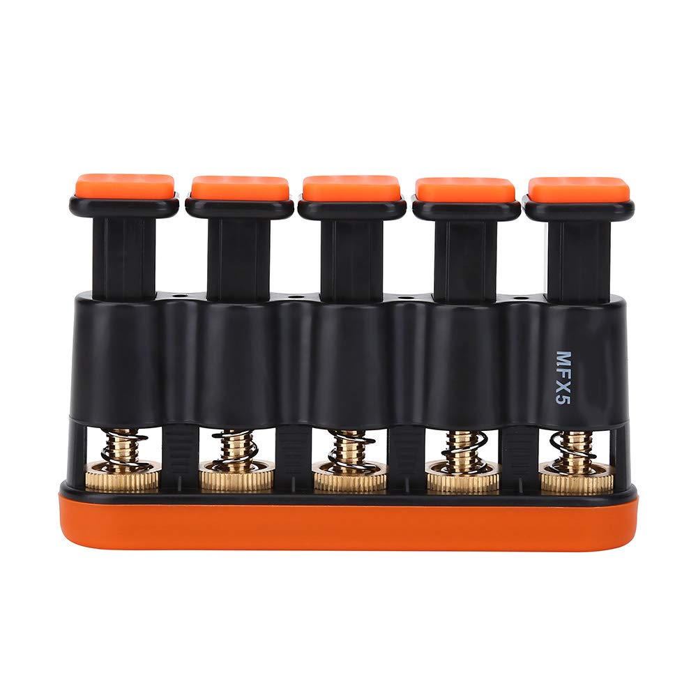 Finger Exerciser 3-8.5lb Grip Trainer Strengthener 5 Appuyez sur les Touches Guitare Débutant Main Doigt Force Variable Tension Exerciseur Grip Trainer pour Piano Guitare (Orange) - Les Beatles, Paul McCartney, John Lennon, RIngo Starr, George Harrison Finger Exerciser 3-8.5lb Grip Trainer Strengthener 5 Appuyez sur les Touches Guitare Débutant Main Doigt Force Variable Tension Exerciseur Grip Trainer pour Piano Guitare (Orange)