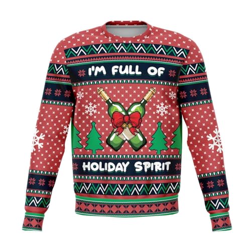 Full of Holiday Spirit Bottles Sweatshirt