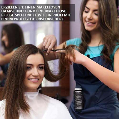 GTEX Friseurschere, Professionelle Haarschneideschere 6,5 Zoll Prämie Schere Haare Schneiden mit Extra Scharfen und Präzisen Schnitten Haarschere für Männer, Frauen und Erwachsene - Hair Scissors