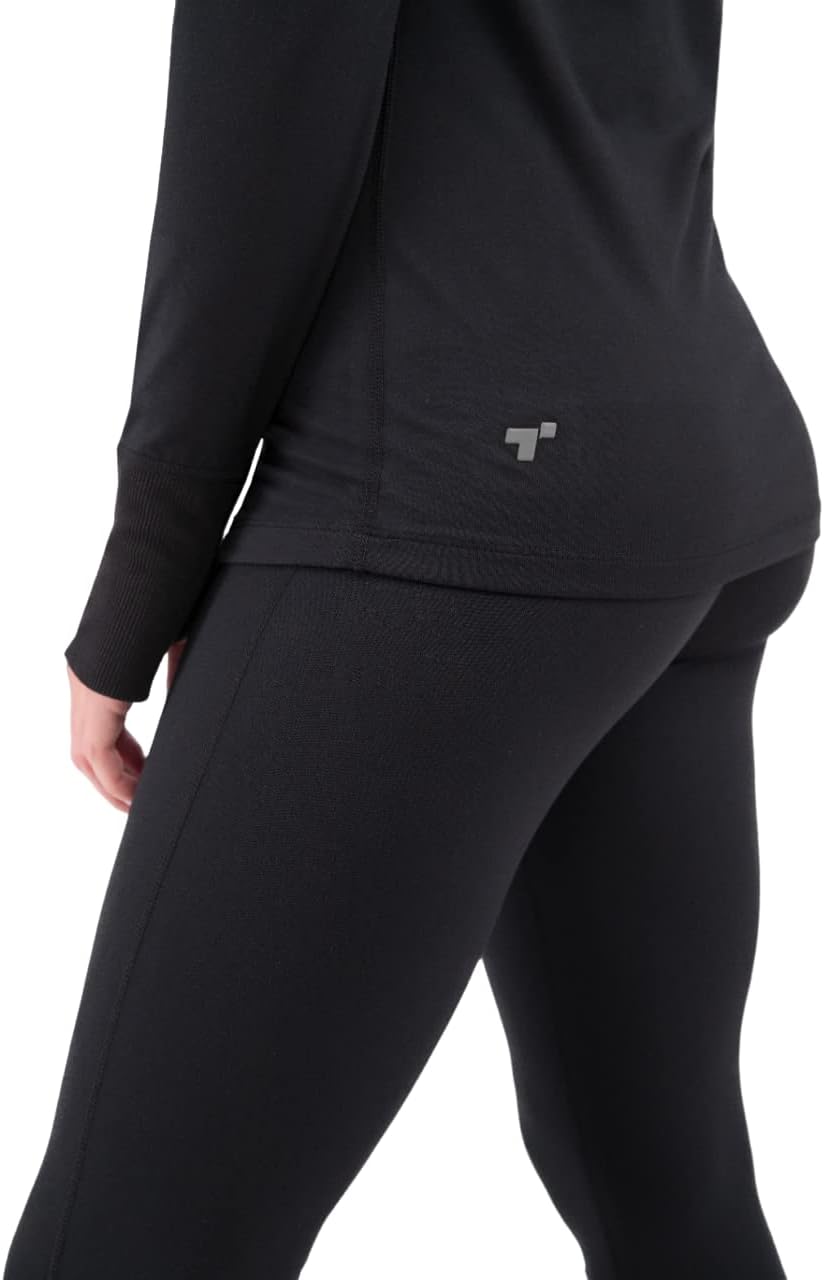 Terramar Women's Cloud Nine 4-Way Stretch Brushed Scoop - Image 5