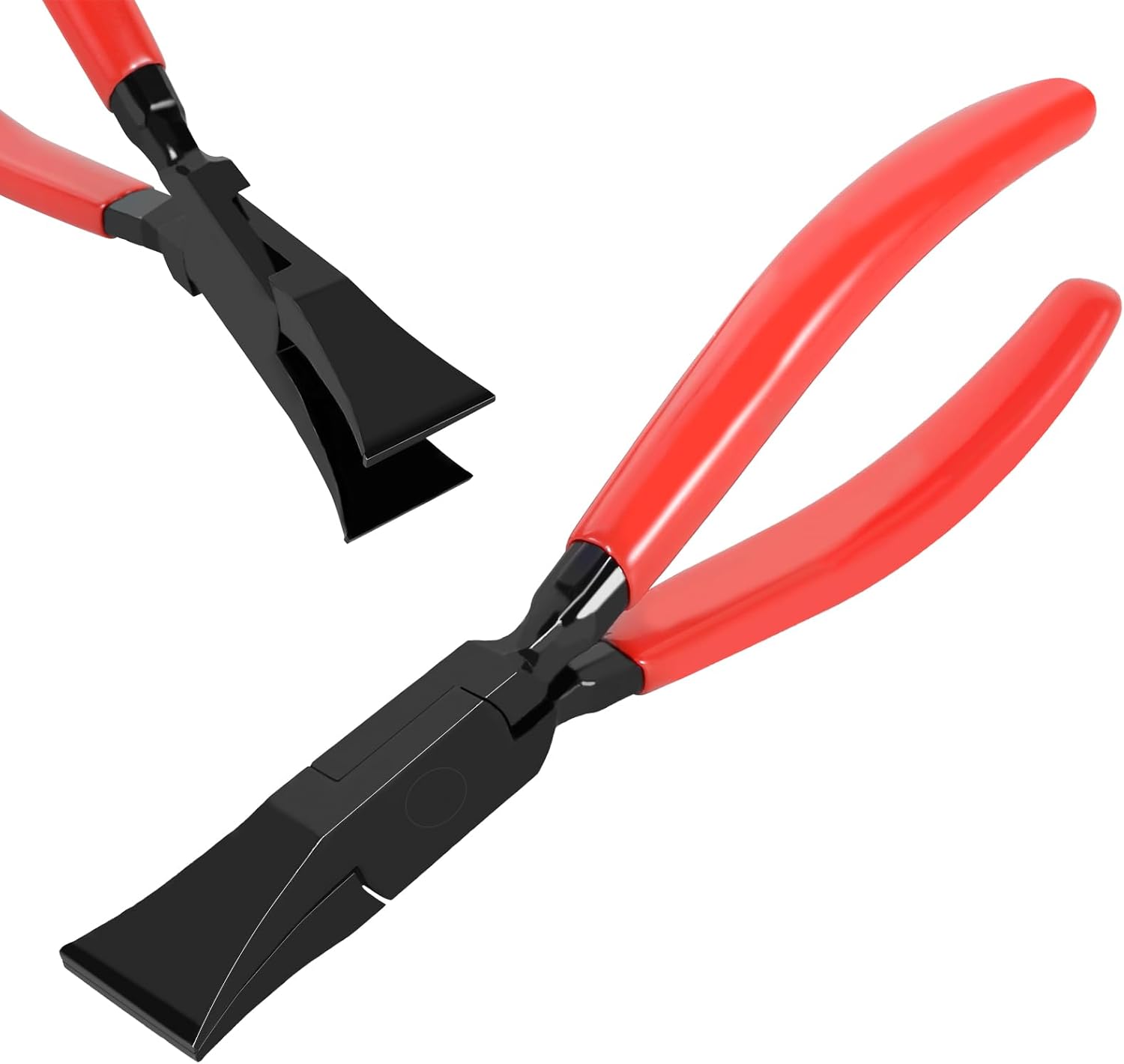 Steel Metal Hand Seamer, 7-Inch Small Metal Sheet Straight Bender Plier Tools, Flattening Metals Made Easy Form Edge Seamer Seaming Plier for Bending and Flattening Sheet Hand Tool (straight)