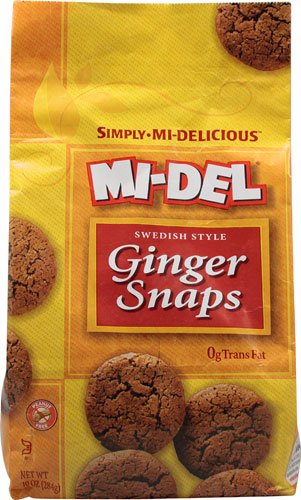 Mi-Del Swedish Style Cookies Ginger Snaps -- 10 oz - 2 pc