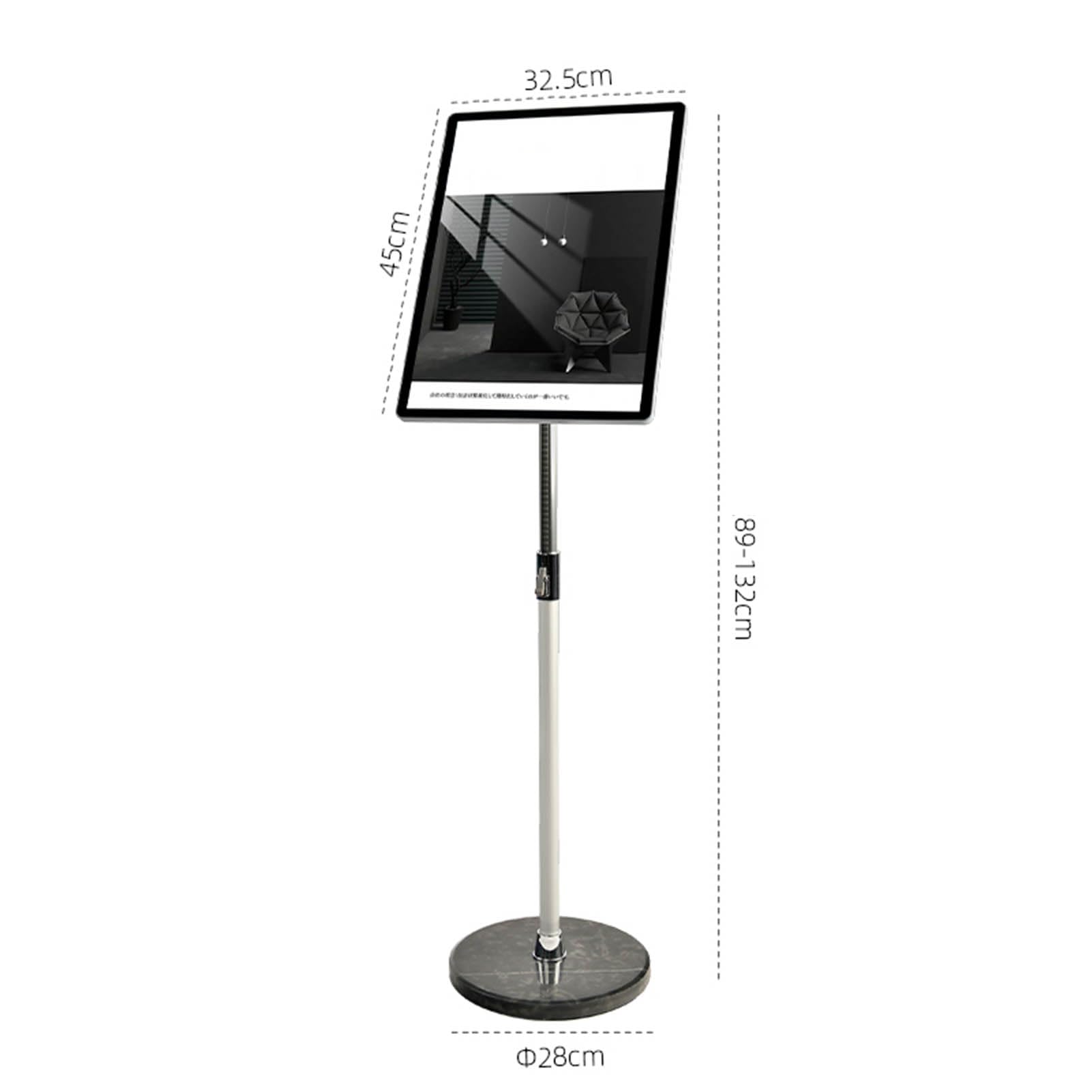 Soporte para Carteles, Vallas publicitarias portátiles, Soporte para letreros de Piso, Base Ajustable para hoteles, centros comerciales (P7)