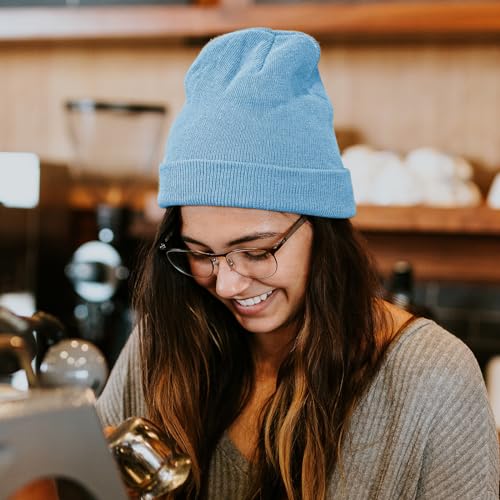 Image of Rosoz Beanie for Men Women Cuffed Knit Hat Winter Beanies Skull Cap Unisex
