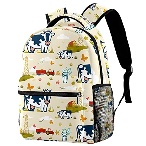 Sac à dos d'école multicolore style décontracté pour les cours et trajets en ville