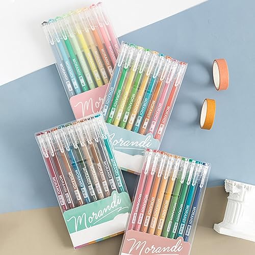 Set de 9 bolígrafos gel multicolor punta fina 0.5mm miniatura 6