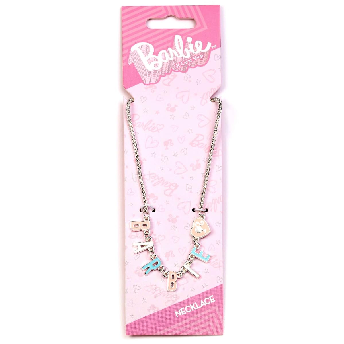 Barbie Naszyjnik z imieniem z emalią, jeden rozmiar, cynk