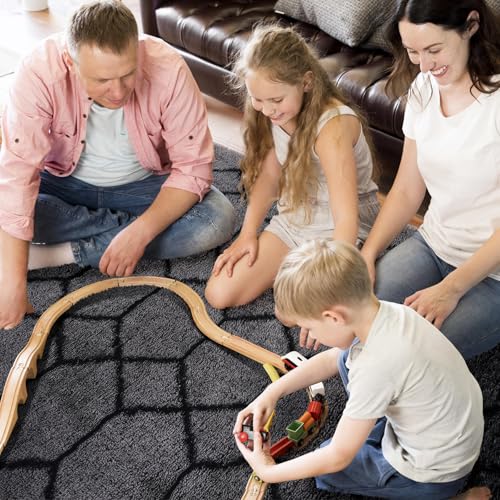 Tapis géométrique antidérapant pour chambre bébé douce et cosy - 7
