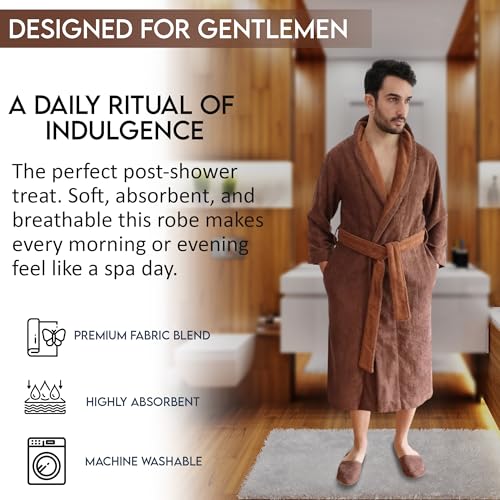 Faccia dei Colori Cotton Bathrobe & Slippers Set – Egyptian Cotton Modal Blend – European Craftsmanship 5