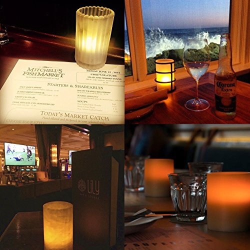 Hero-Led Cd-Rc-12Rf-A Wireless Inductive Rechargeable Led Electric Candles, Flameless Flickering Tea Lights With Remote Timer Controller, Set Of 12, Amber Color #TOP5