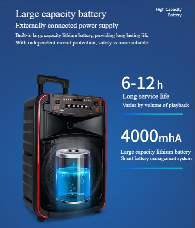 Diagram illustrating the large capacity battery of the SW-N620 speaker.