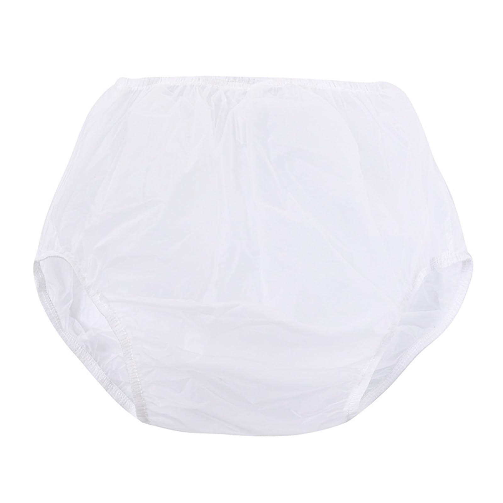 Lodoot White Adult Incontinences Pants Water Resistant Reusable Diaper Covers Leakproof Underpant Pull On Underwear Briefs Adult Diapers Leak-Proof Underwear