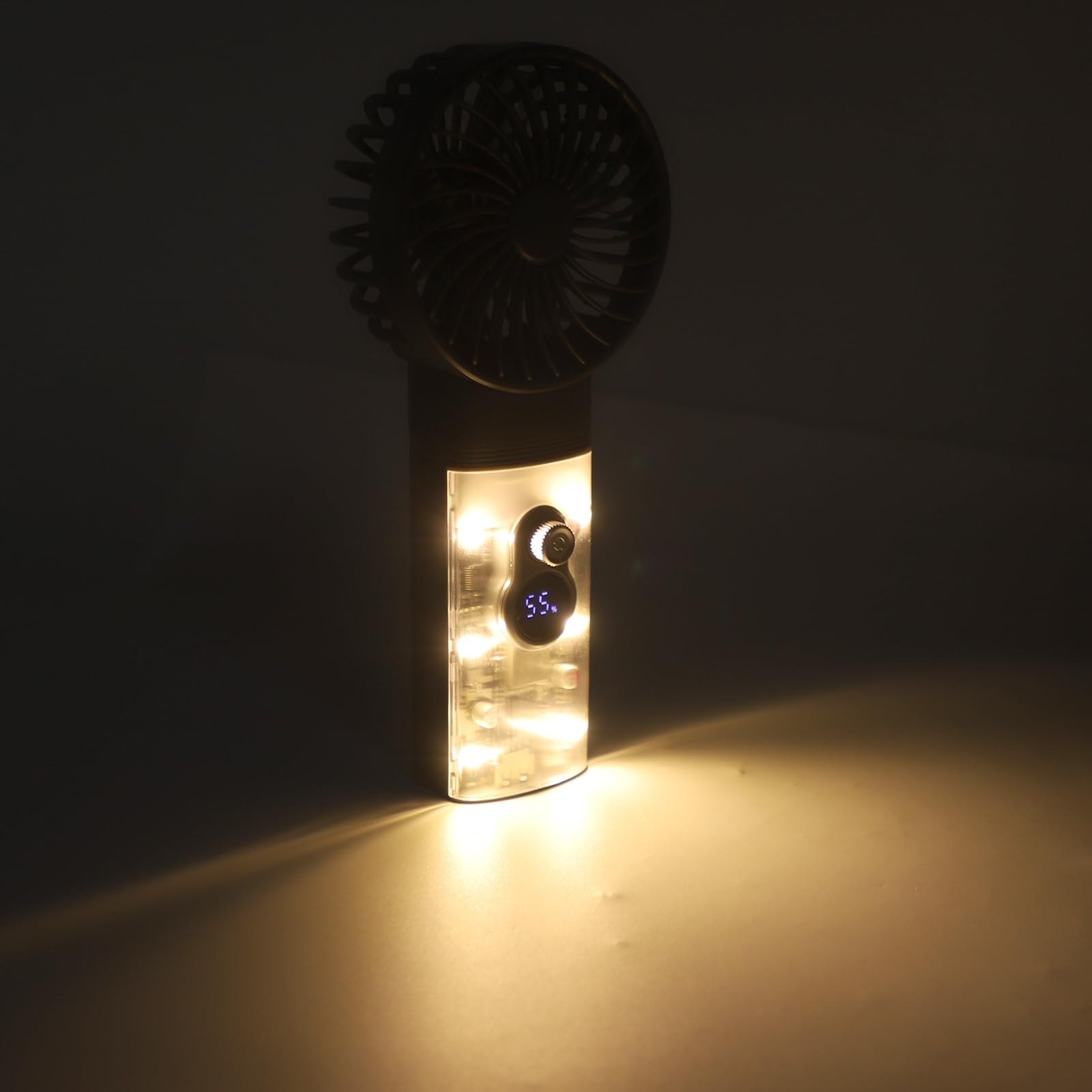Rengue Soffiatore Elettrico Ad Aria, 2 in 1 Jet Fan Blower 150000 RPM, Aria Compressa Ricaricabile 10000mAh con Controllo Velocità a Manopola 1-30 Marce, LED Light per Pulizia Computer