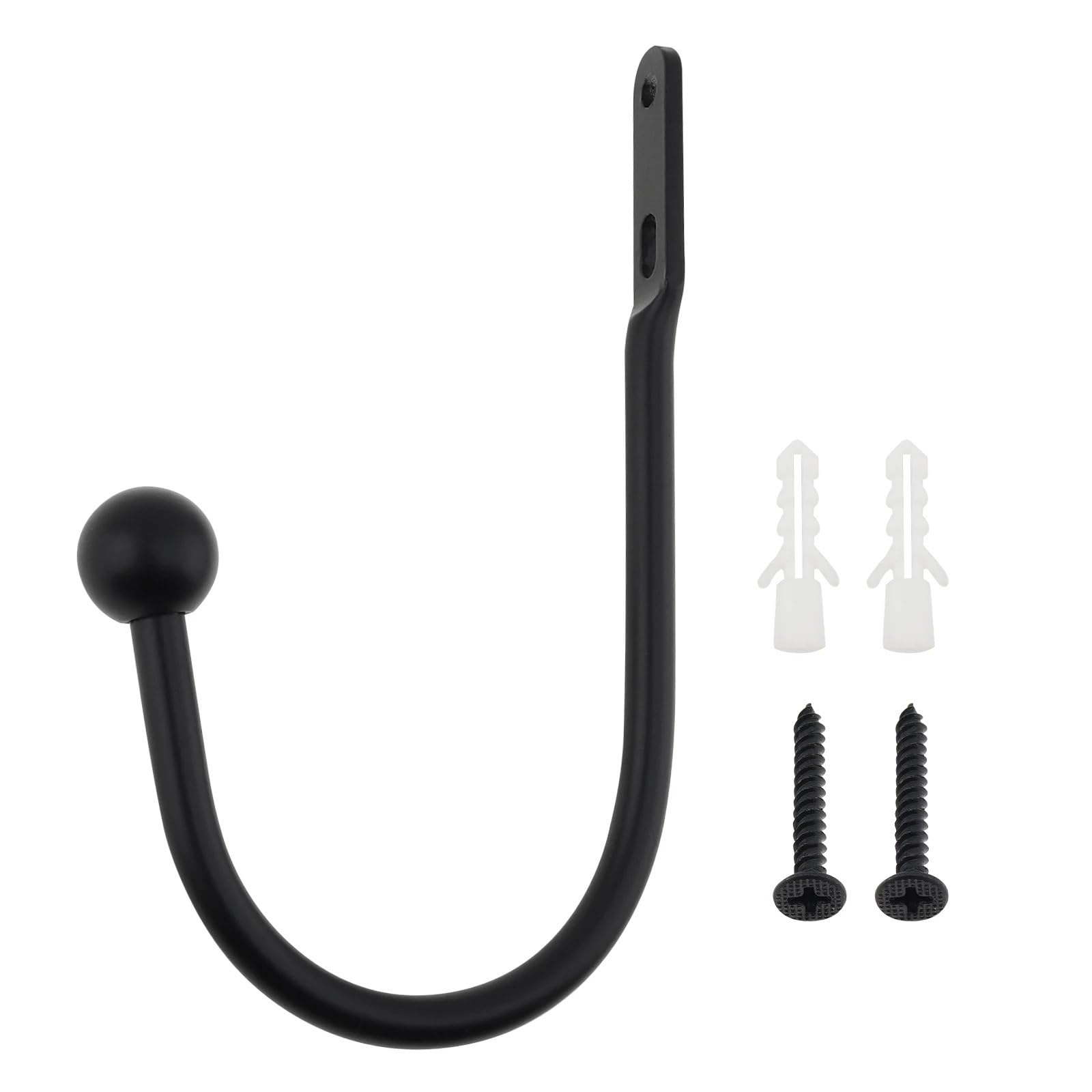 6.3 Inch Curtain Hook Wall Mounted Aluminum Alloy Metal Holdbacks Tieback For Fabric Curtains Heavy Duty Hanging