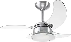 Ventilador Chanceler 110/127V 3P, Tron, Alumínio Escovado