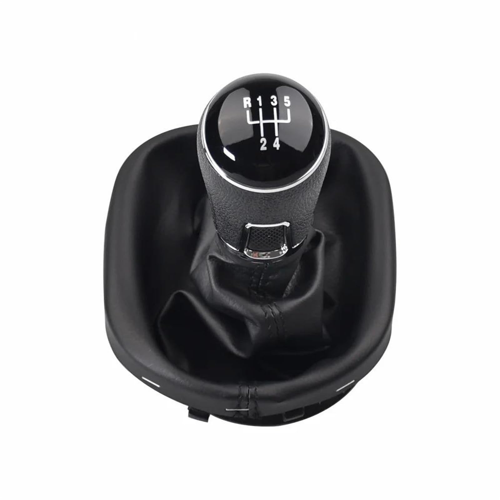 Cavinbdz 5 Speed 5/6 Speed Car Gear Shift Knob Gearstick Gaiter Boot For Vw For Touran 2003-2010 For Caddy Mk2 2004 2005 2006 2007 2008 2009(5 Speed)