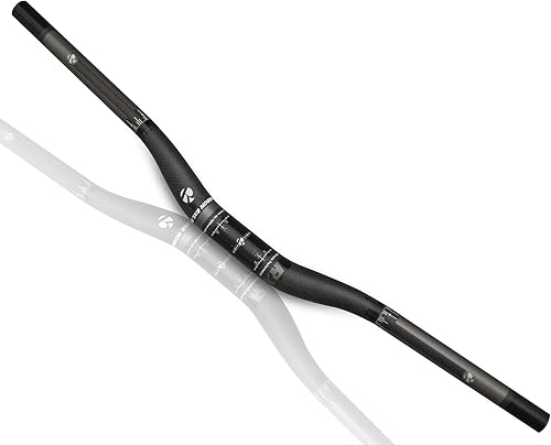 Manillares MTB, Manillares de 27.559 in, Manillar de bicicleta de montaña, Manillares MTB Riser 31.8, 3K Matt Carbon Mountain Bike Bars, Ligero disponible en Yaxa Colombia