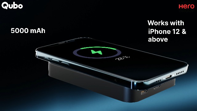 Qubo MagZap X5 Power Bank from Hero Group Magnetic Magsafe