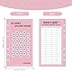 Budget Planner Zubehör (48er Set), A6 Sparchallenge Budgetplaner für Umschlagmethode Spar Challenge Set mit 1€ 2€ 5€ 10€ 15€ 20€ 25€ 30€ Kleingeld 30TAGE 100 TAGE 26 WOCHEN 52 WOCHEN