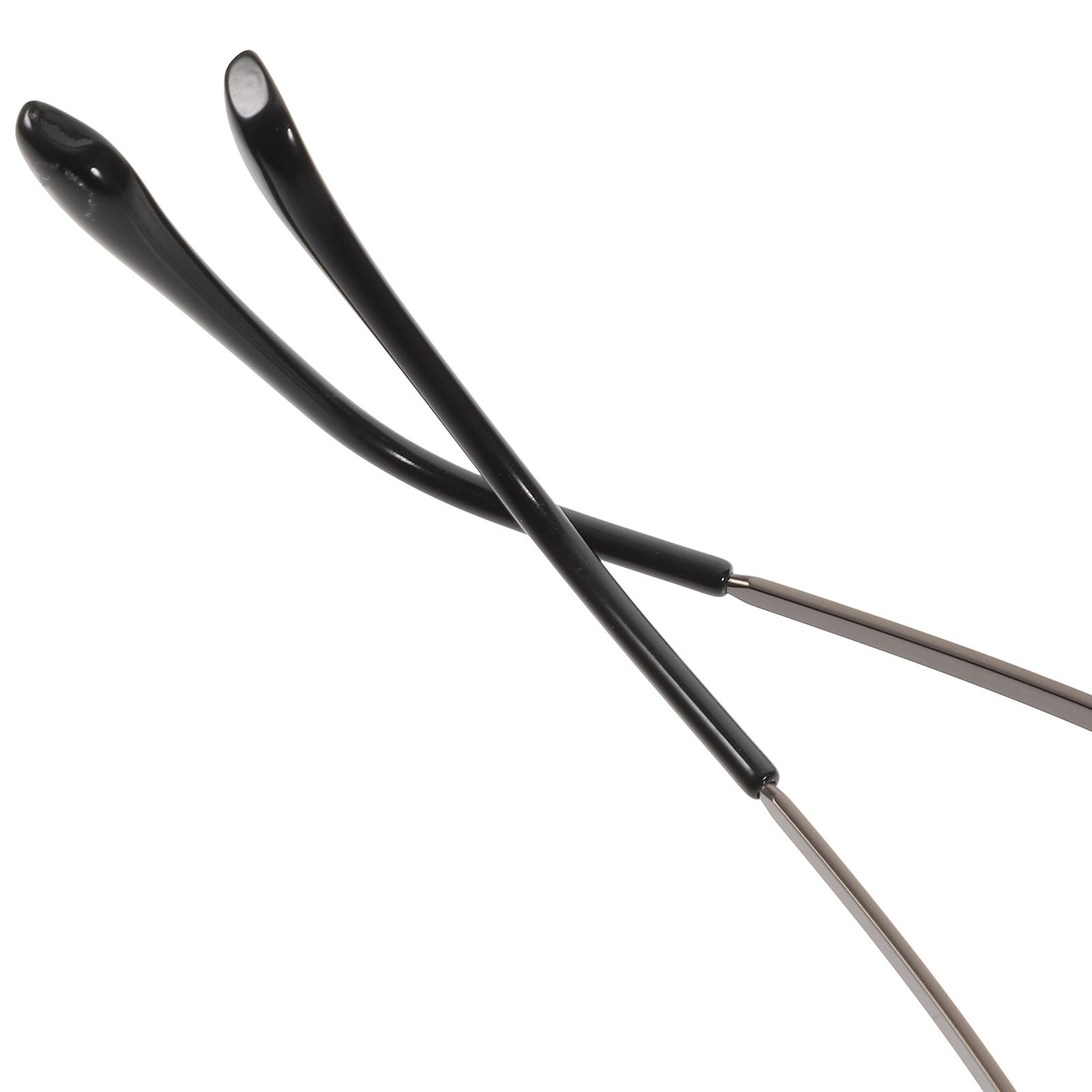 Kit de Reparación de Gafas 1 Par de Patillas Metálicas Color Pistola Destornillador Incluido Piezas de Repuesto para Gafas sin Montura Almohadillas Nasales Antideslizantes