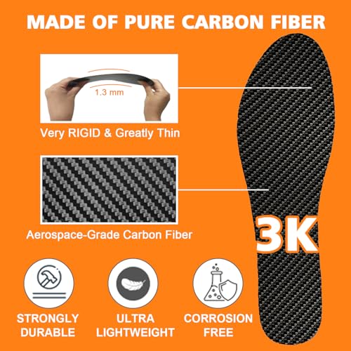Plantillas de fibra de carbono rígidas para alivio de dolor y recuperación miniatura 6