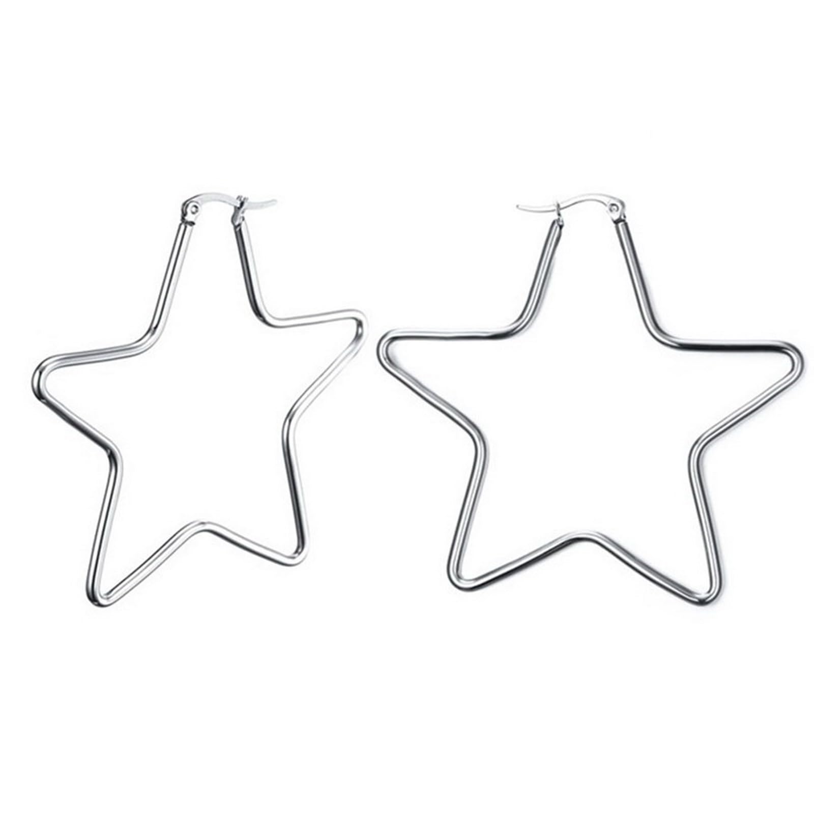 Hoop Earrings for Women Black Gold Plated Loops Drop Earring Fashion Jewelry-image-12
