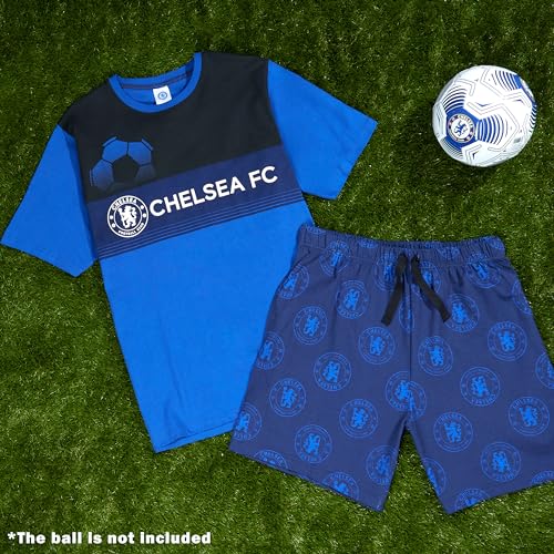 Chelsea F.C. Pajamas for Men Teens Short PJs Set Sleepwear Soccer Loungewear2