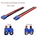 LINSYRC 3 Pairs EC3 Style Male and Female Connector Plug Adapter Cable with 15cm 14awg Silicone Wire for RC Lipo Battery